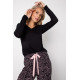 Женская вискозная пижама с брюками BLAIR 22/23 черный+розовый,  Aruelle (Литва)