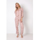 Женская вискозная пижама с брюками LAUREN 22/23 розовый+черный, Aruelle (Литва)