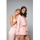 Женская вискозная пижама с шортами MONA 22/23 розовый+черный, Aruelle (Литва)