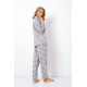 Женская фланелевая пижама с брюками STACY серый+белый, Aruelle (Литва)