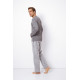 Мужская  пижама с брюками STEFAN серый+белый, Aruelle (Литва)