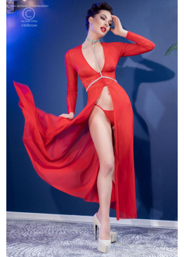 Платье 4421 Dress красный,  ChiliRose (Польша)