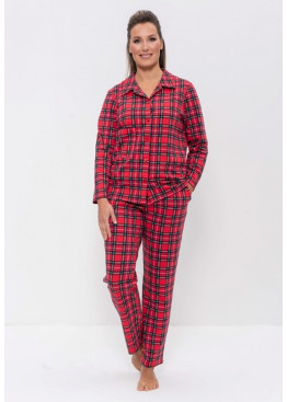 Пижама с брюками 1124 красный квадрат, Cleo (Россия)