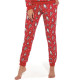 Женская хлопковая пижама с брюками 163(335) GNOMES 3 красный+белый, Cornette (Польша)