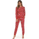 Женская хлопковая пижама с брюками 163(335) GNOMES 3 красный+белый, Cornette (Польша)