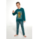 Детская хлопковая пижама с брюками 593/966-153 COOKIE 4 зеленый, Cornette (Польша)