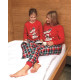Детская хлопковая пижама с брюками 594/592-172 SNOWMAN красный+т.синий, Cornette (Польша)
