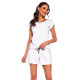 Женская хлопковая пижама с шортами 814/273 IGA белый, Cornette (Польша)