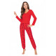 Женская вискозная пижама с брюками MIKA красный, Donna (Польша)