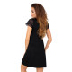 Женская вискозная сорочка Klarisa Nightdress черный, Donna (Польша)