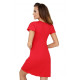 Женская вискозная сорочка Roma Nightdress красный, Donna (Польша)