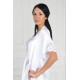 Женский атласный халат 609 белый,Felisse,Россия
