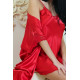 Женский атласный халат 609 красный,Felisse,Россия