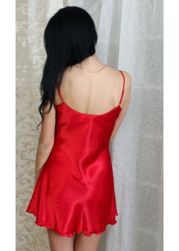 Женская атласная сорочка 2502 красный,Felisse,Россия