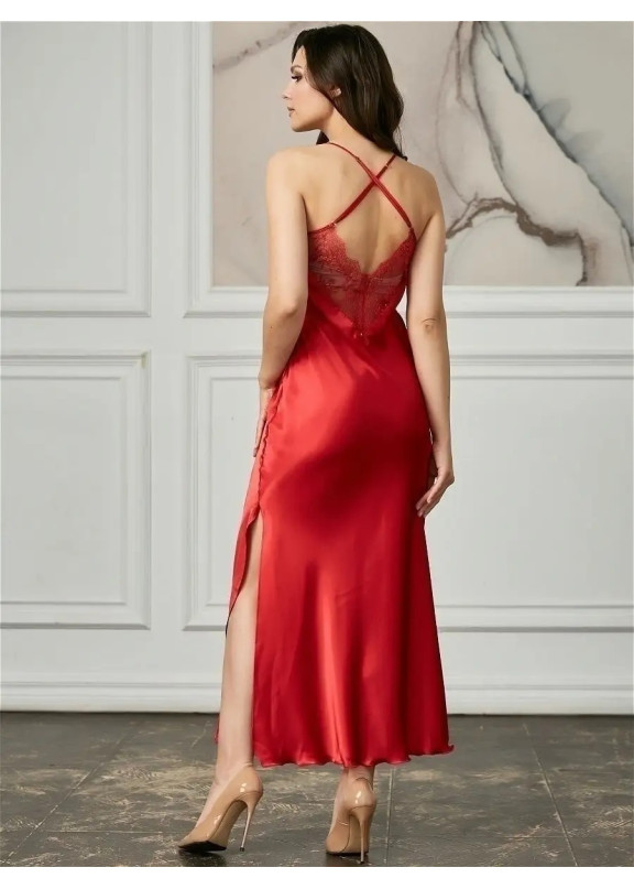 Женская атласная сорочка 2575 красный, Felisse (Россия)