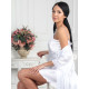 Женская атласная сорочка 2712 белый,Felisse,Россия