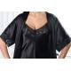 Женская атласная сорочка 2712 черный,Felisse,Россия