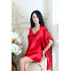 Женская атласная сорочка 2712 красный,Felisse,Россия