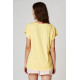 Женская пижама с шортами LNS 420 A22 желтый+сиреневый, KEY (Польша)