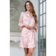 Женский шелковый халат-рубашка 5976 Edem жемчужно-розовый, Mia-Amore (Италия)
