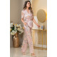 Женский шелковый комплект с брюками 3726 Milinda жемчужно-розовый, Mia-Amore (Италия)