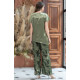 Женский шелковый комплект с брюками 4006 Teana оливковый, Mia-Amore (Италия)