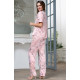 Женский шелковый комплект с брюками 5975 Edem жемчужно-розовый, Mia-Amore (Италия)