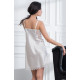 Женская атласная сорочка 2160 "Afrodita" белый, Mia-Amore, Италия