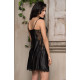 Женская атласная сорочка 2160 "Afrodita" черный, Mia-Amore, Италия
