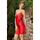 Женская атласная сорочка 2160 "Afrodita" красный, Mia-Amore, Италия
