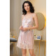 Женская шелковая сорочка 3720 Milinda жемчужно-розовый, Mia-Amore (Италия)