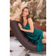 Женская шелковая сорочка 3788 Emerald изумруд, Mia-Amore (Италия)