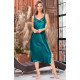 Женская шелковая сорочка 3788 Emerald изумруд, Mia-Amore (Италия)