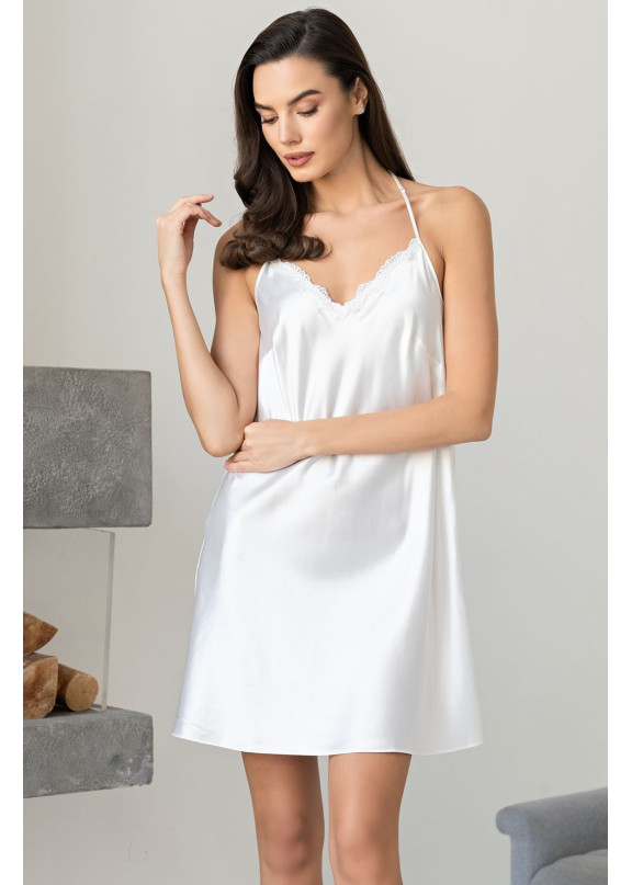 Женская шелковая сорочка 3960 Marjory белый, Mia-Amore (Италия)