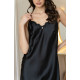 Женская шелковая сорочка 3960 Marjory черный, Mia-Amore (Италия)