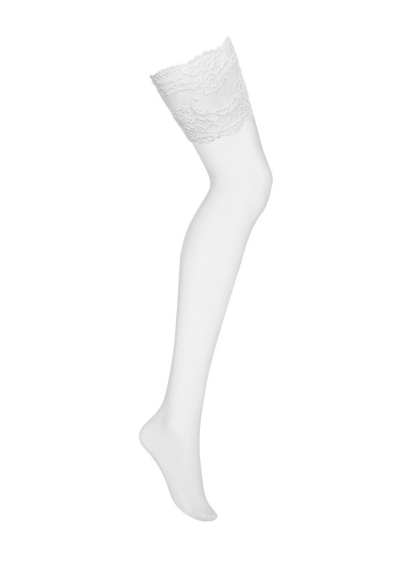 Женские эротические чулки 810 Stockings белый,Obsessive,Польша
