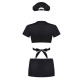 Женский эротический  игровой костюм Police Uniform черный,Obsessive, Польша