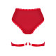 Женские эротические трусы с подвязками Belovya Panties красный, Obsessive (Польша)