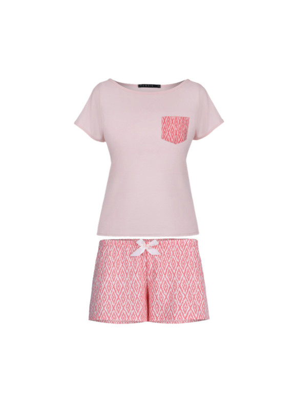 Женская хлопковая пижама с шортами  Susana розовый, Sensis (Польша)
