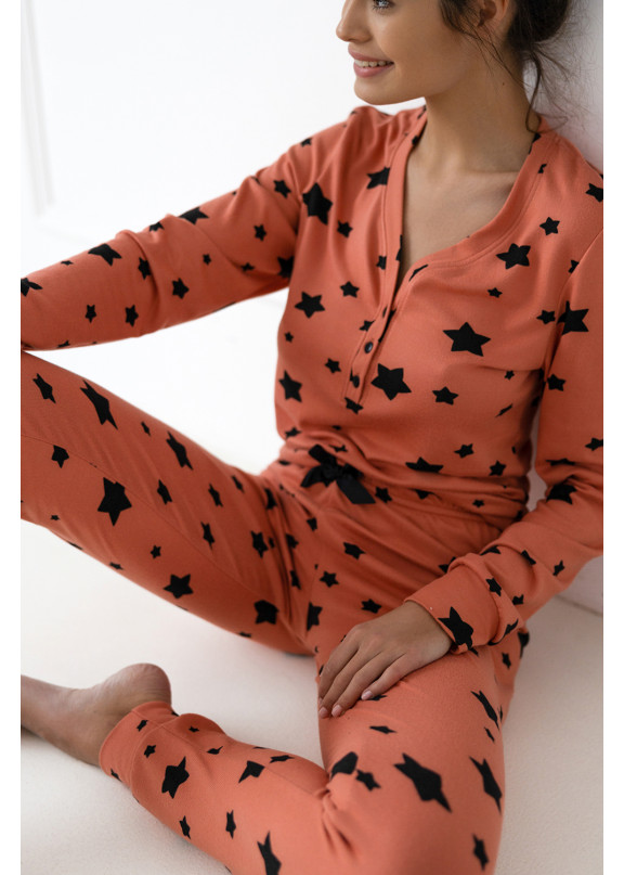 Женская пижама с брюками Yolanda оранжевый, Sensis (Польша)