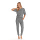 Женская трикотажная пижама с брюками 2772 AW22/23 LUCIA т.серый, Taro (Польша)