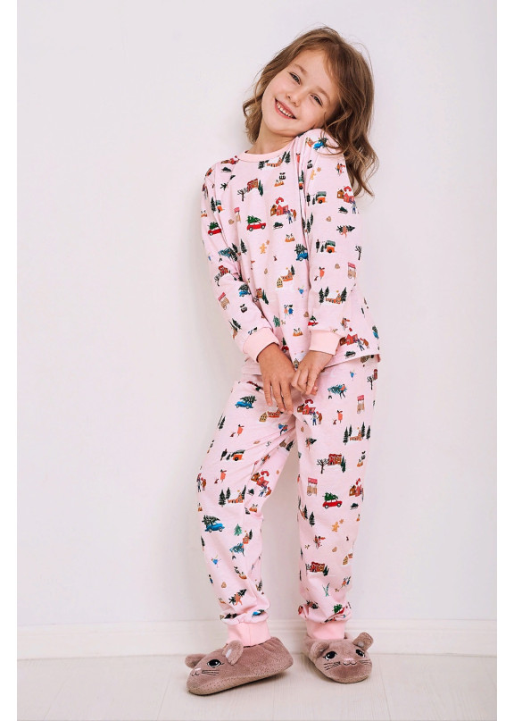 Детская хлопковая пижама с брюками 2833/2834/2835 AW22/23 LAURA мульти, Taro (Польша)