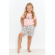 Детская хлопковая пижама с шортами 2901-2902-S23 Lexi розовый, Taro (Польша)