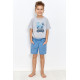 Детская трикотажная пижама с шортами 2947-2948-S23 Zane серый, Taro (Польша)