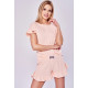 Женская хлопковая пижама с шортами 2968-SS23 Love розовый, Taro (Польша)