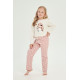 Детская хлопковая пижама с брюками 3038/3039 AW23/24 BUNNY экрю, Taro (Польша)