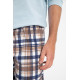 Мужская хлопковая пижама с брюками 3077/3092/3093 AW23/24 PARKER голубой, Taro (Польша)