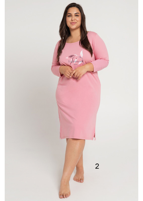 Женская хлопковая сорочка 3019/3020 OLYMPIA розовый, Taro (Польша)