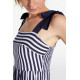 Женское платье пляжное 85796 т.синий+белый, Ysabel Mora (Испания)