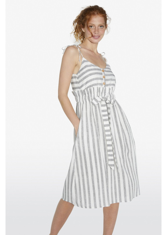Женское пляжное платье 85822 белый+серый, Ysabel Mora (Испания)